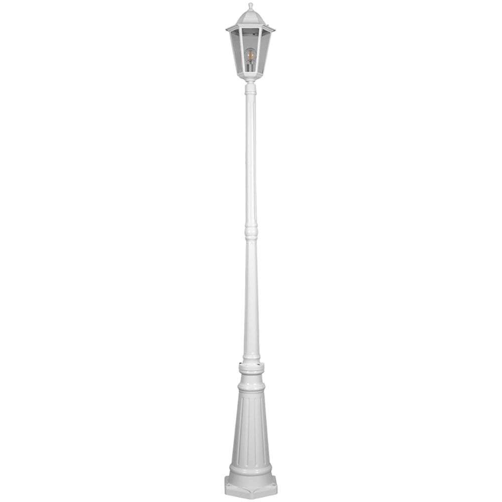 Светильник садово-парковый Feron 6211/PL6211 столб 100W E27 230V, белый Светильник садово-парковый Feron 6211/PL6211 столб 100W E27 230V, белый