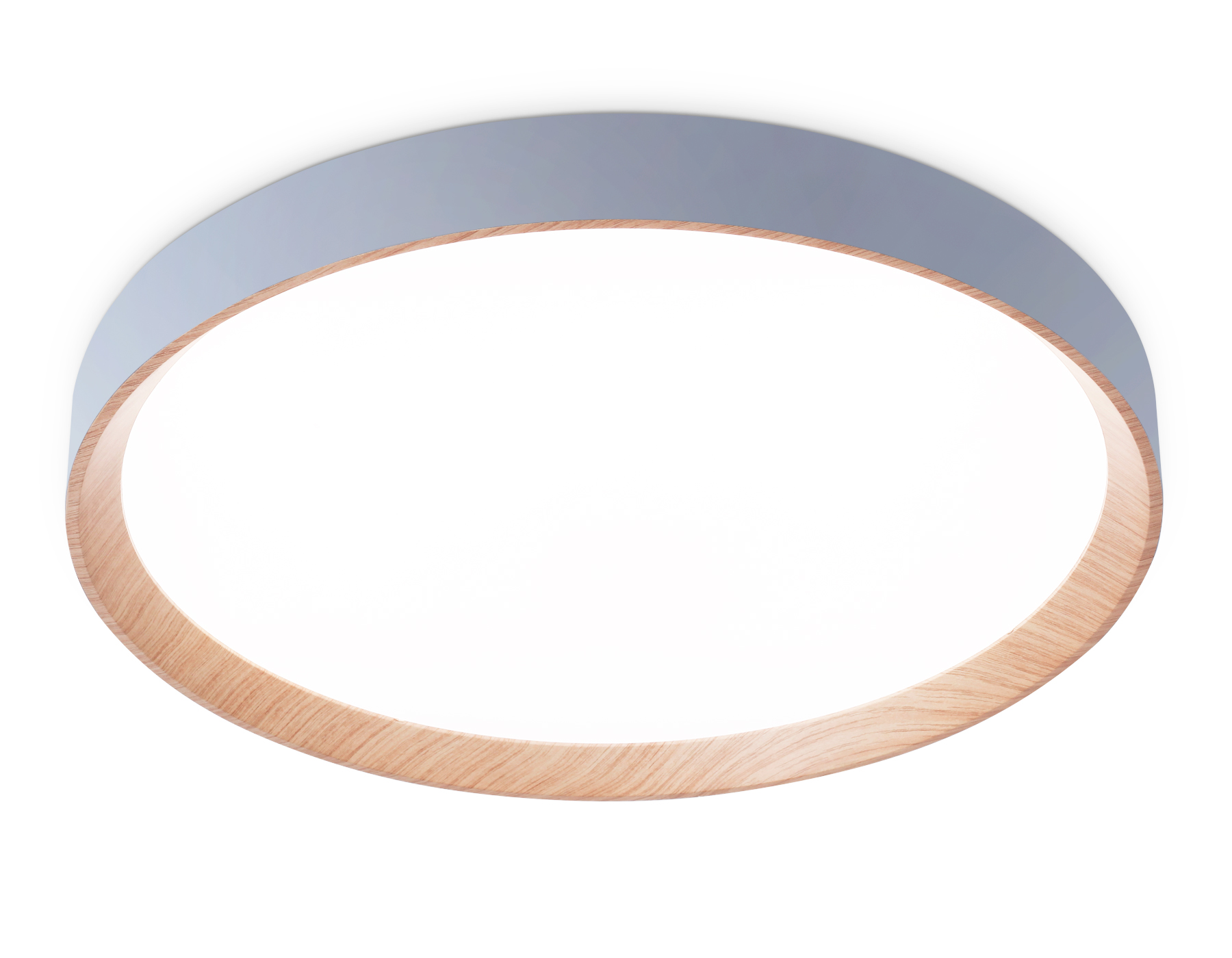 Потолочный светильник Ambrella FZ1322 GR/LWD серый/светлое дерево IP20 60W D490*80 (ПДУ ИК)