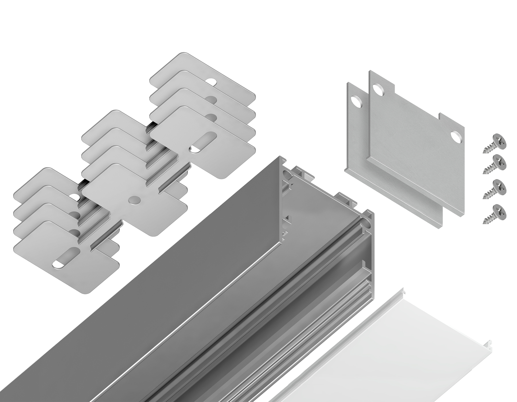 GP2500AL серебро 2000*25*25