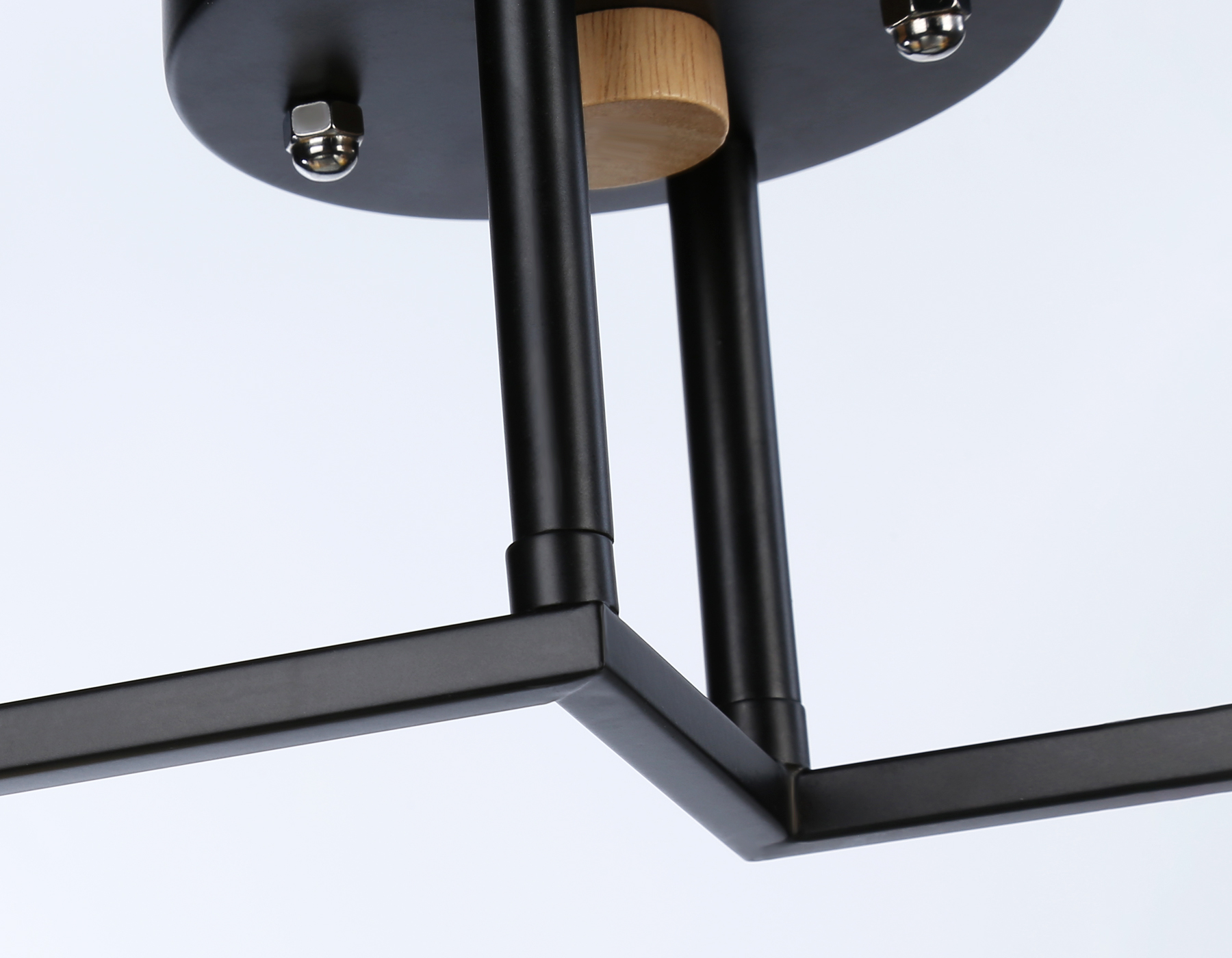 Светильник подвесной Ambrella TR9486/2 BK/FR черный/белый матовый E27/2 max 40W 405*175*280