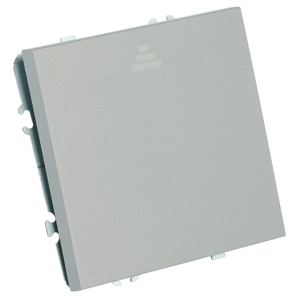 Выключатель 1-клавишный самовозвратный (механизм), STEKKER, 250В, 10А, серия Эмили, RSW10-5112-10, платиново-серый, soft touch