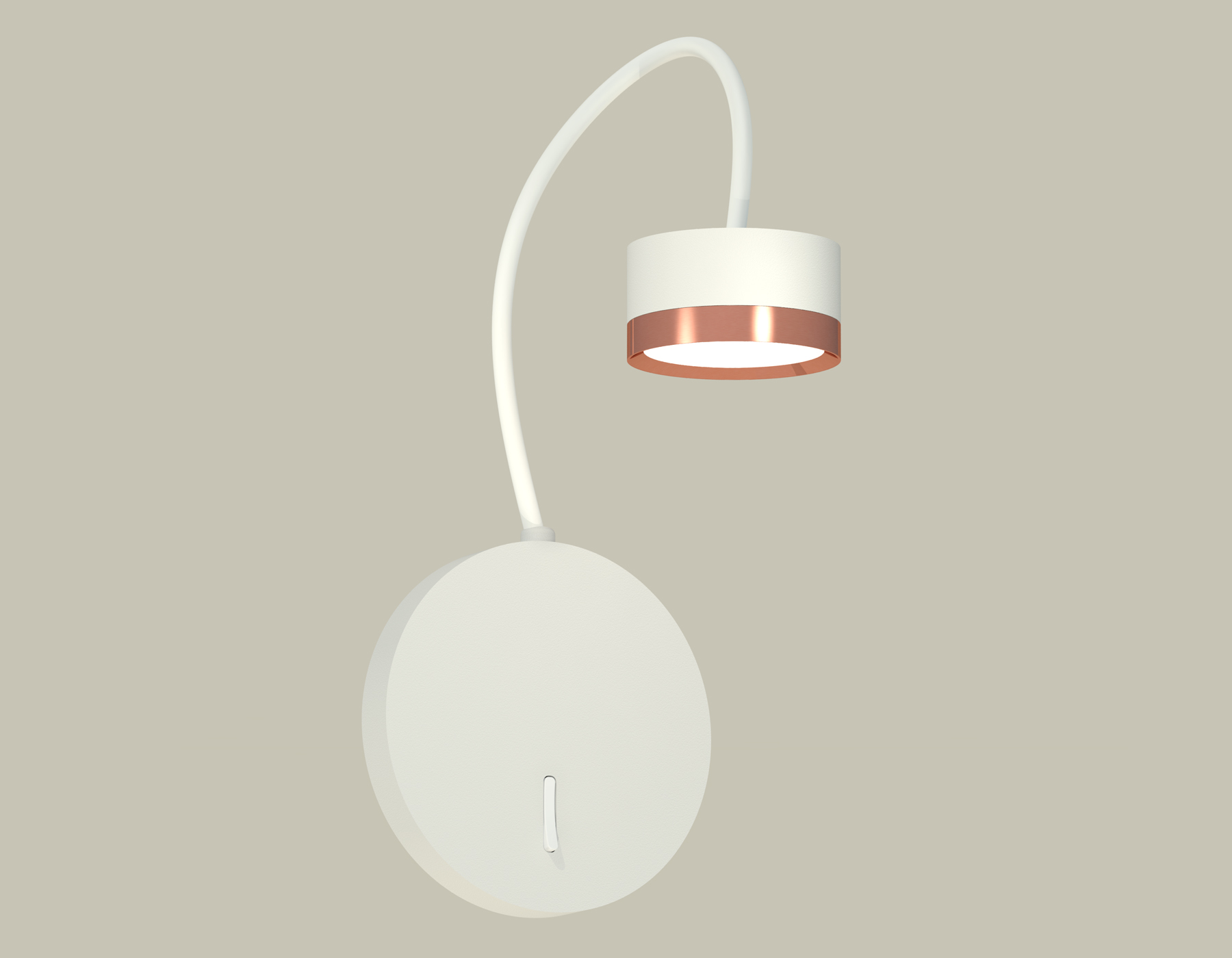 Настенный светильник Ambrella XB9595153 SWH/PPG белый песок/золото розовое полированное GX53 (C9595, N8126)