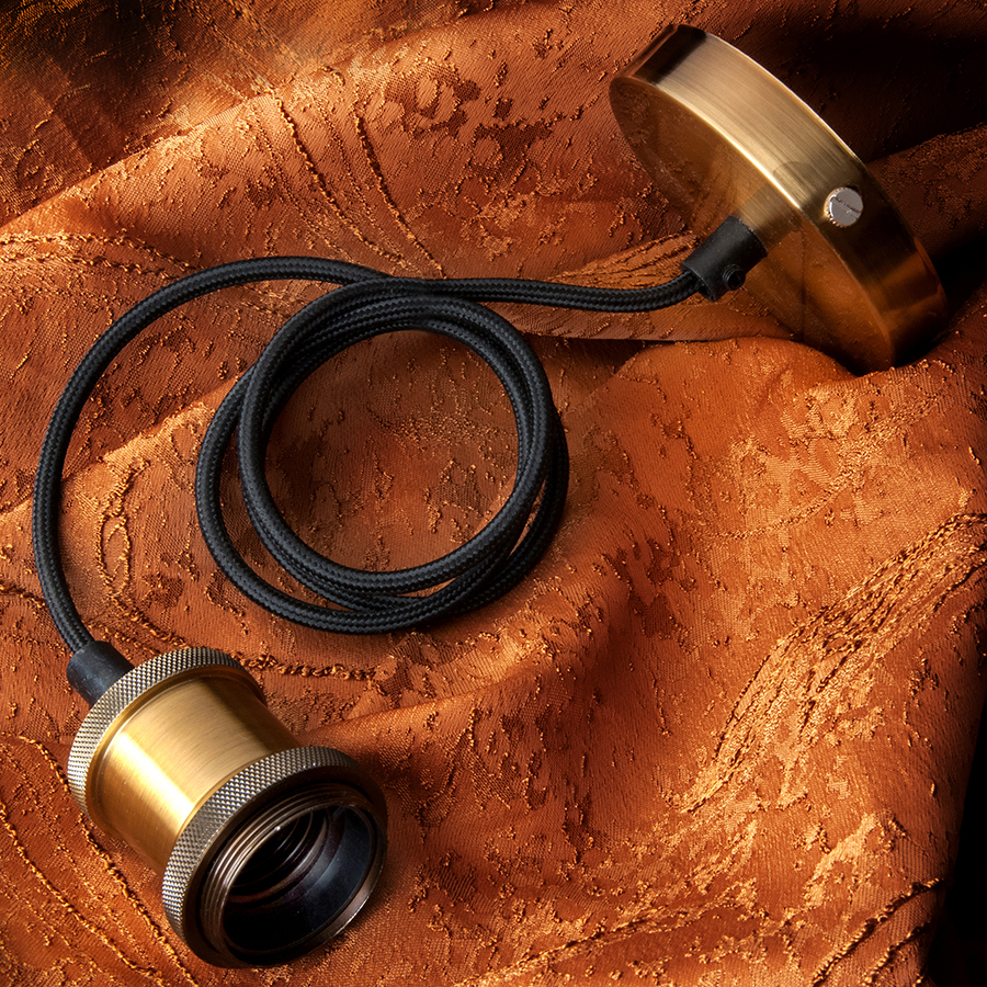 Подвес декоративный E27 (GLH-ME-E27-ЛАТУНЬ) General, 1м