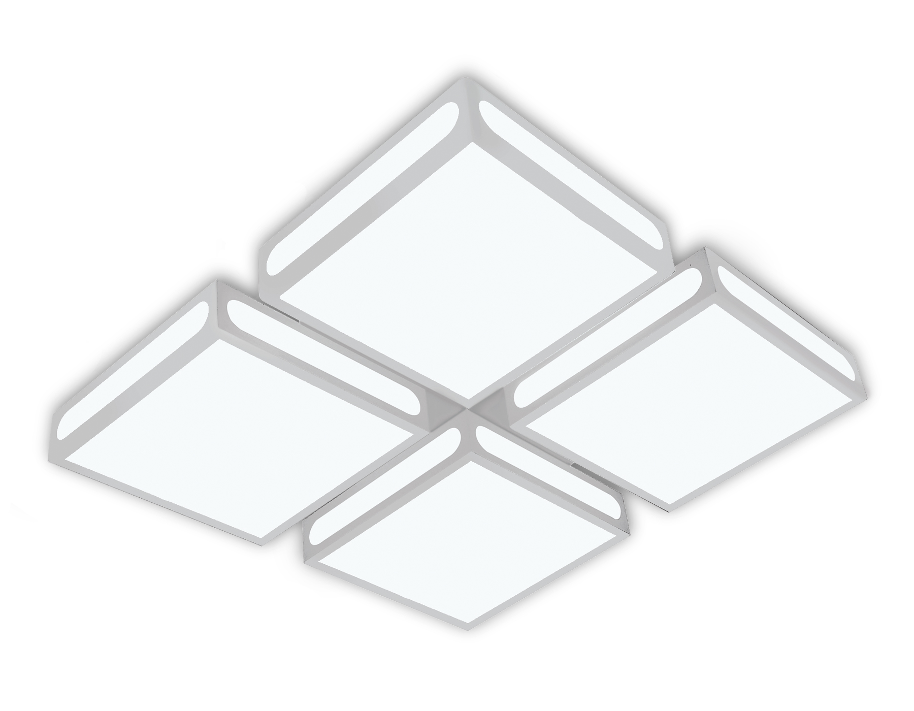 Потолочный светильник Ambrella FS1888 WH/SD 144W 4200K D520*520*95 (ПДУ РАДИО 2.4)