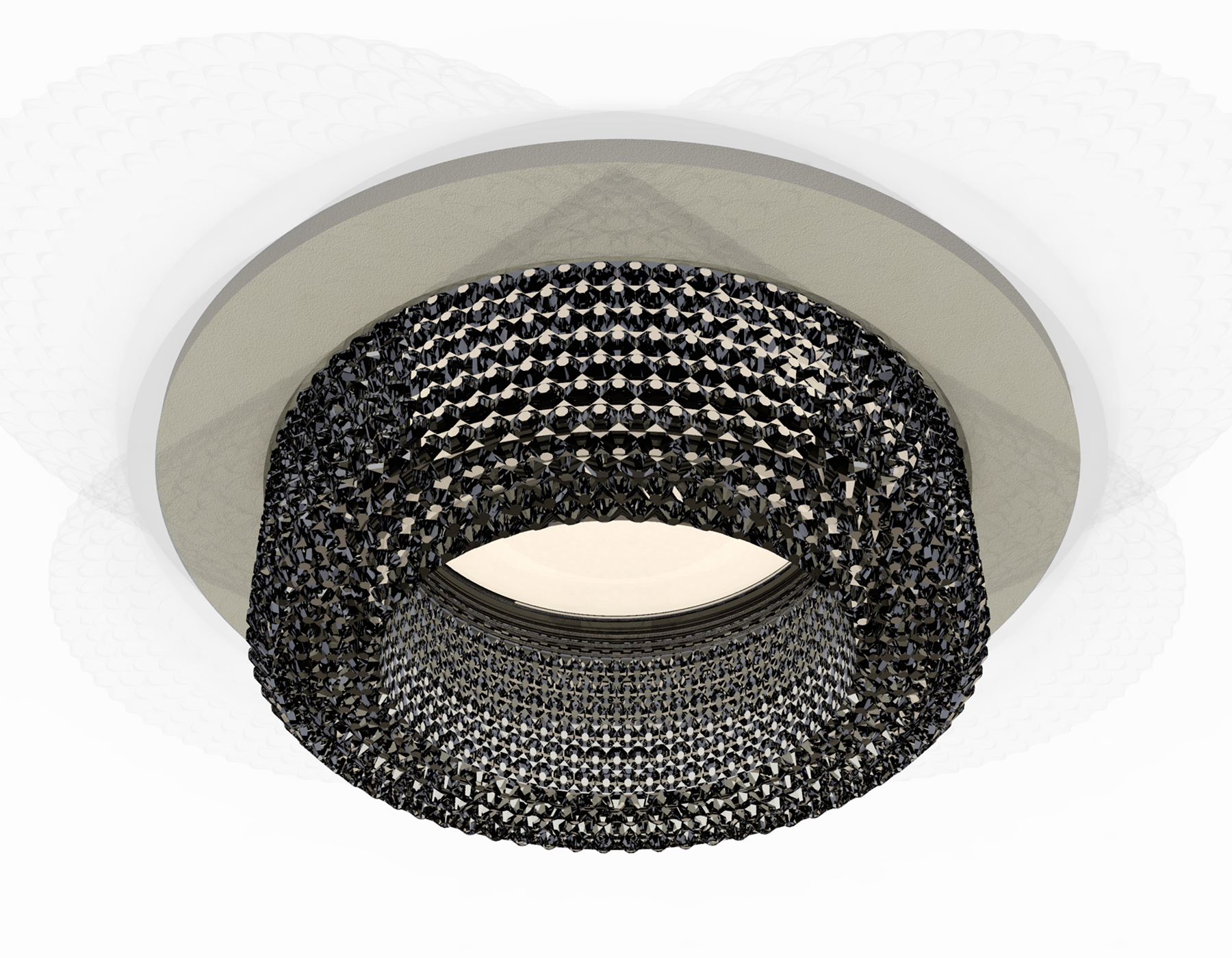 Встраиваемый светильник XC7623021 SGR/BK серый песок/тонированный MR16 GU5.3 (C7623, N7192)