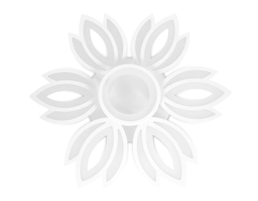 Потолочный светодиодный светильник Ambrella FA456/6+1 WH белый 132W 3000K/6400K D640*110 (Без ПДУ)