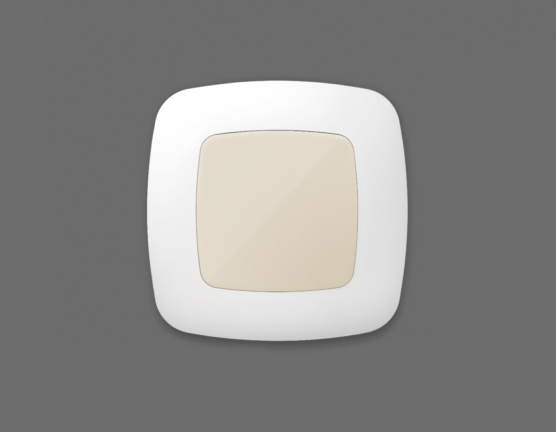 OP3160 Лицевая панель OMEGA (Бежевый глянец) заглушка для суппорта QUANT