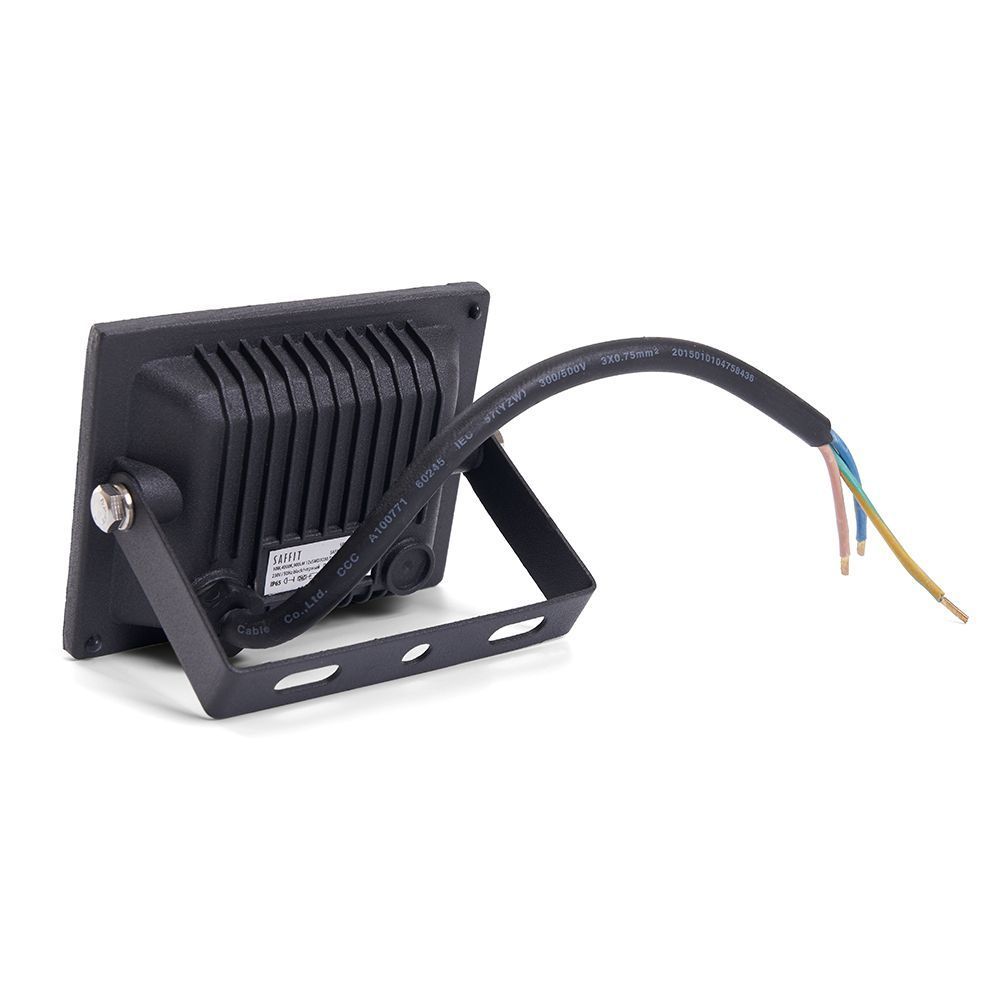 Светодиодный прожектор SAFFIT SFL90-10 IP65 10W 4000K черный, 55074