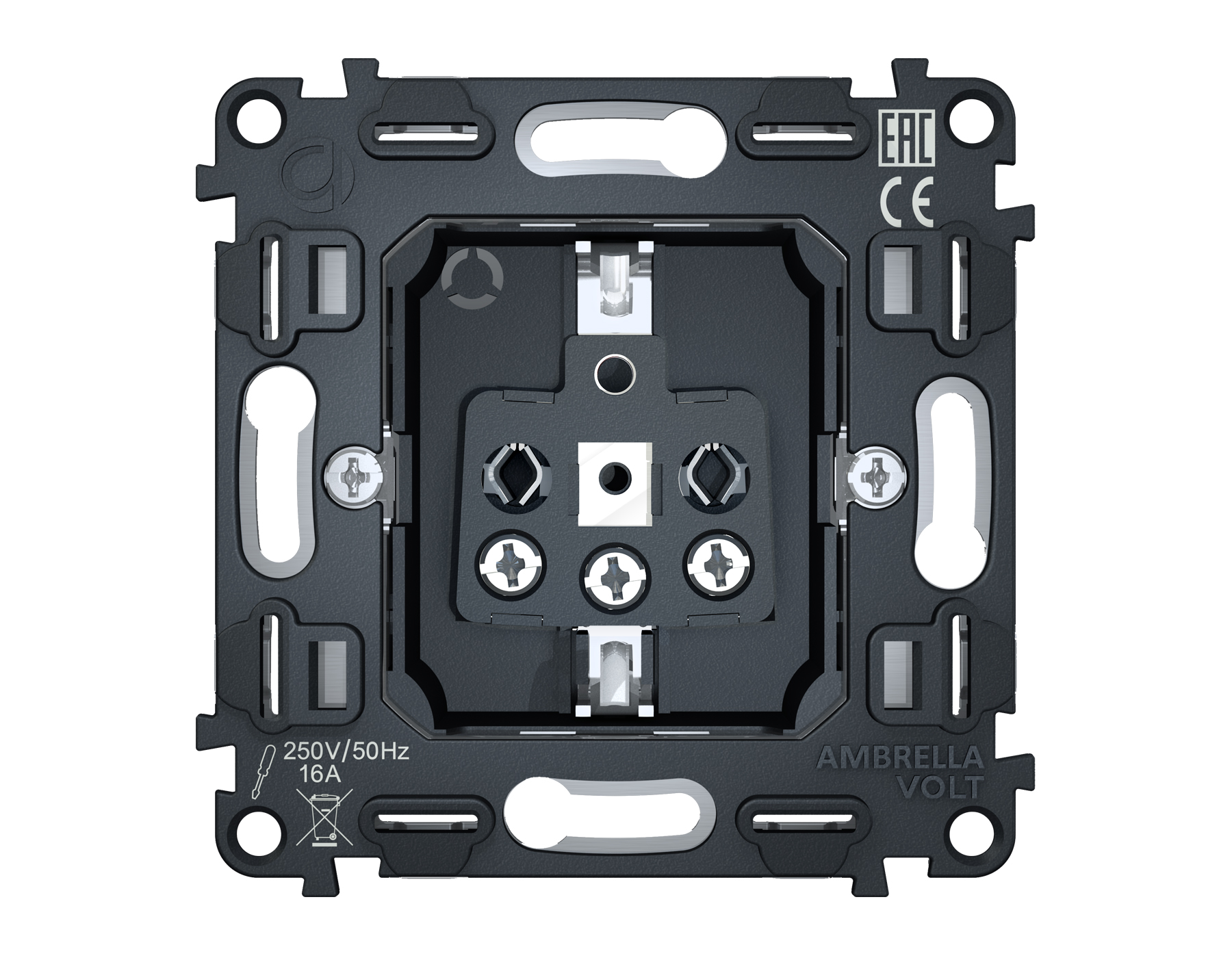 VM141 Механизм электрической розетки 16A-250V с/з на винтовых зажимах QUANT