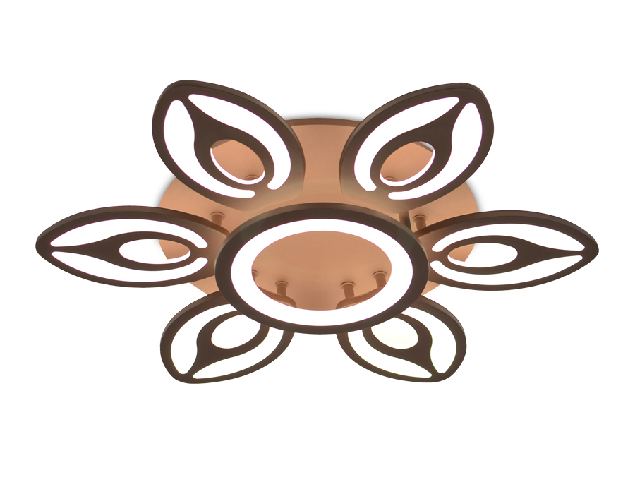 Потолочный светодиодный светильник Ambrella с пультом FA463 кофе 97W D650*120 Потолочный светодиодный светильник Ambrella с пультом FA463 кофе 97W D650*120