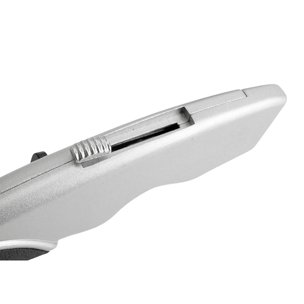 Нож строительно-монтажный с трапециевидным лезвием, 19 мм, 2 лезвия в рукоятке KMU-12-T