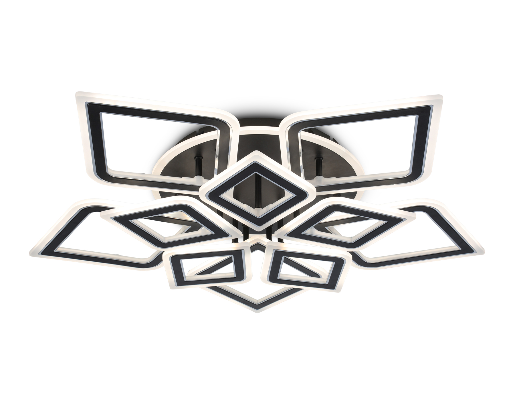 FA8915/5+5 BK/CH черный/хром 193W 3000K-6400K 770*740*120 (ПДУ РАДИО 2.4G)