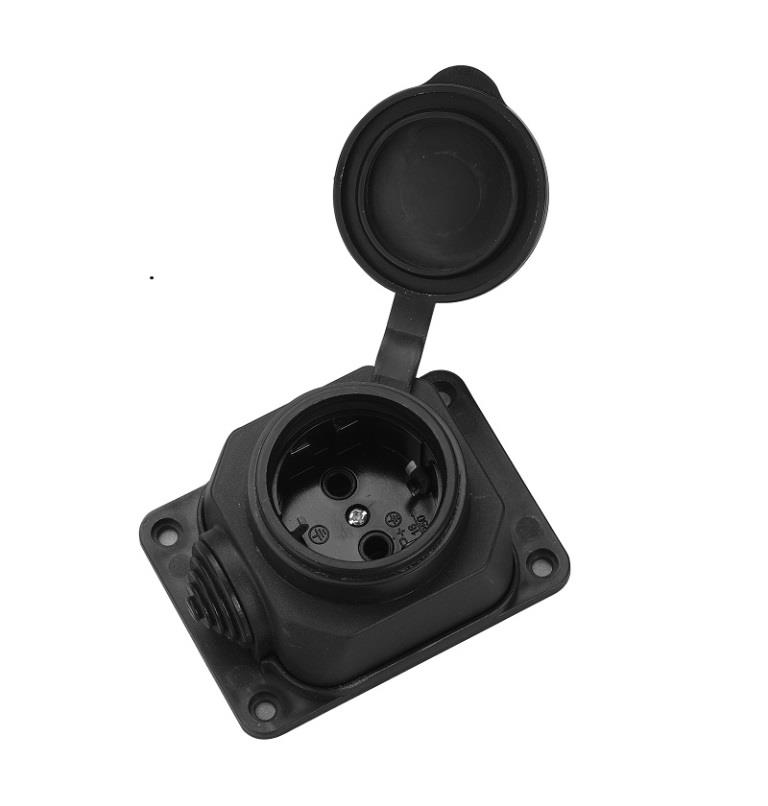 Розеточная колодка GENERAL GSB-16-1-G-IP44, 16А, 1 место, IP44