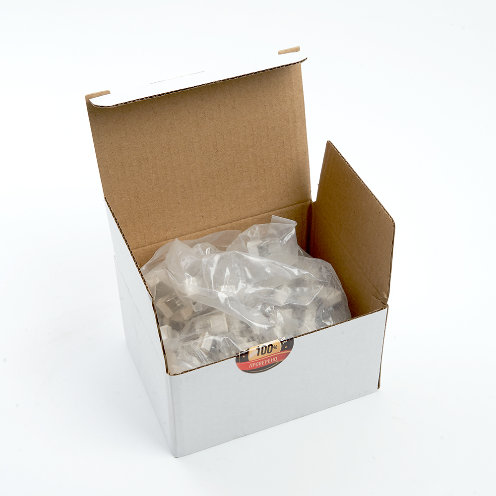 Клемма монтажная 2-проводная с пастой STEKKER  для 1-жильного проводника, LD2273-242