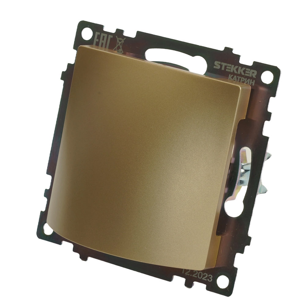Кабельный вывод (механизм), STEKKER, серия Катрин, золото, GLS00-7116-08