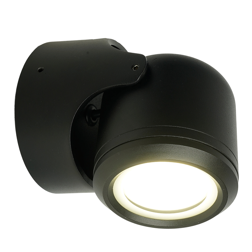 Светильник садово-парковый Feron DH1501, на стену,  GU10, 230V, черный