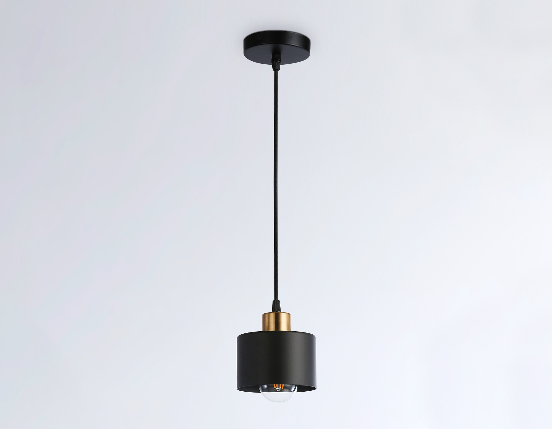 Подвесной светильник TR8113 BK/BS черный/латунь E27 max 40W D120*940