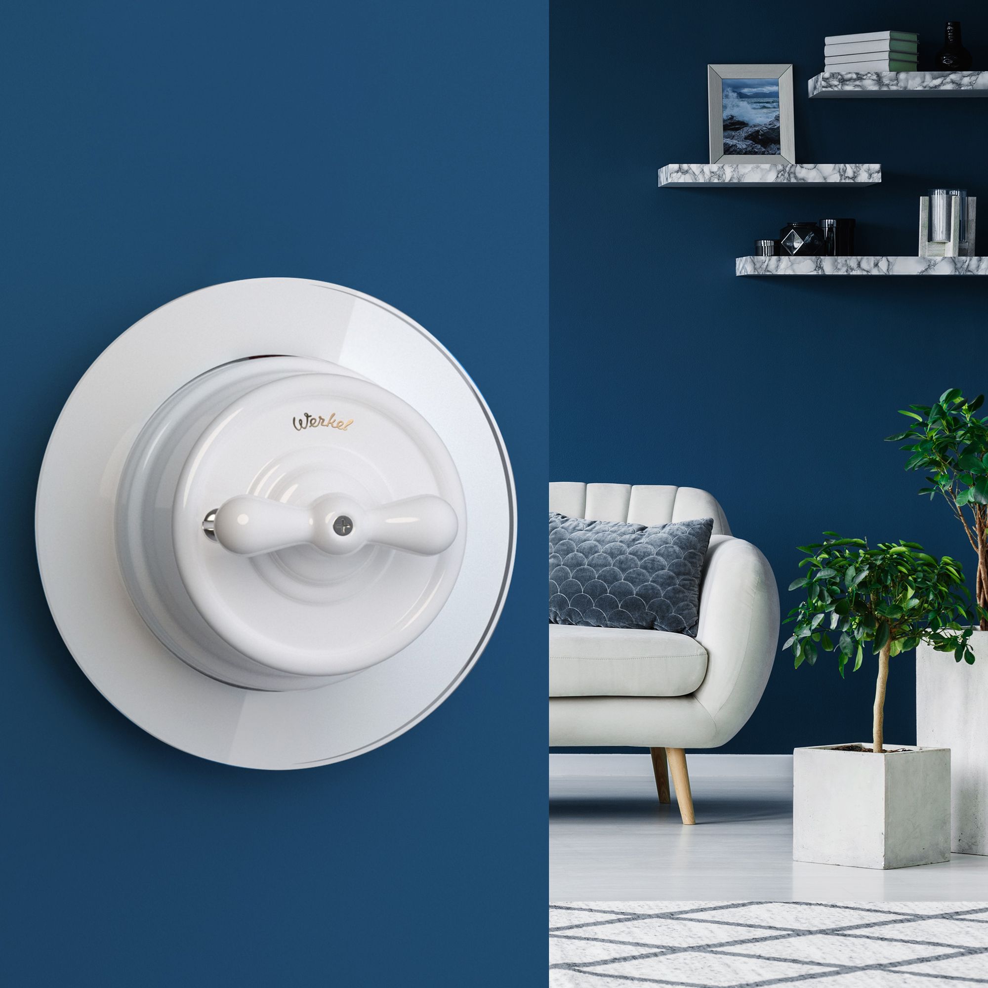 Рамка на 1 пост Werkel Favorit Runda (Белый) WL21-frame-01 / W0015101 / a044888