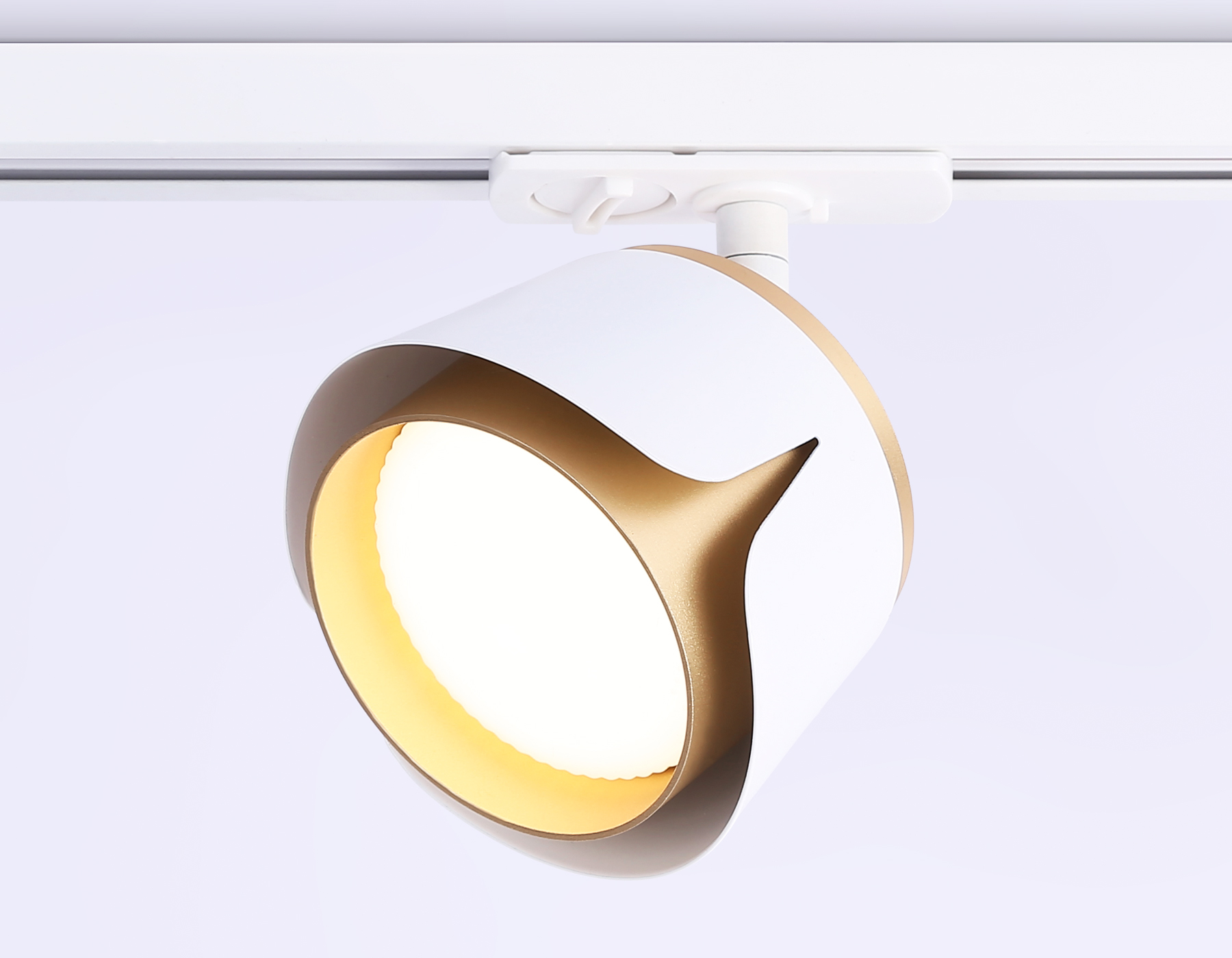 Трековый светильник Ambrella GL5343 WH/GD белый/золото GX53 D100*66