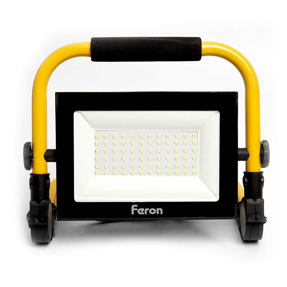Светодиодный прожектор Feron LL-515 переносной 70W, 6400K, IP65 Светодиодный прожектор Feron LL-515 переносной 70W, 6400K, IP65