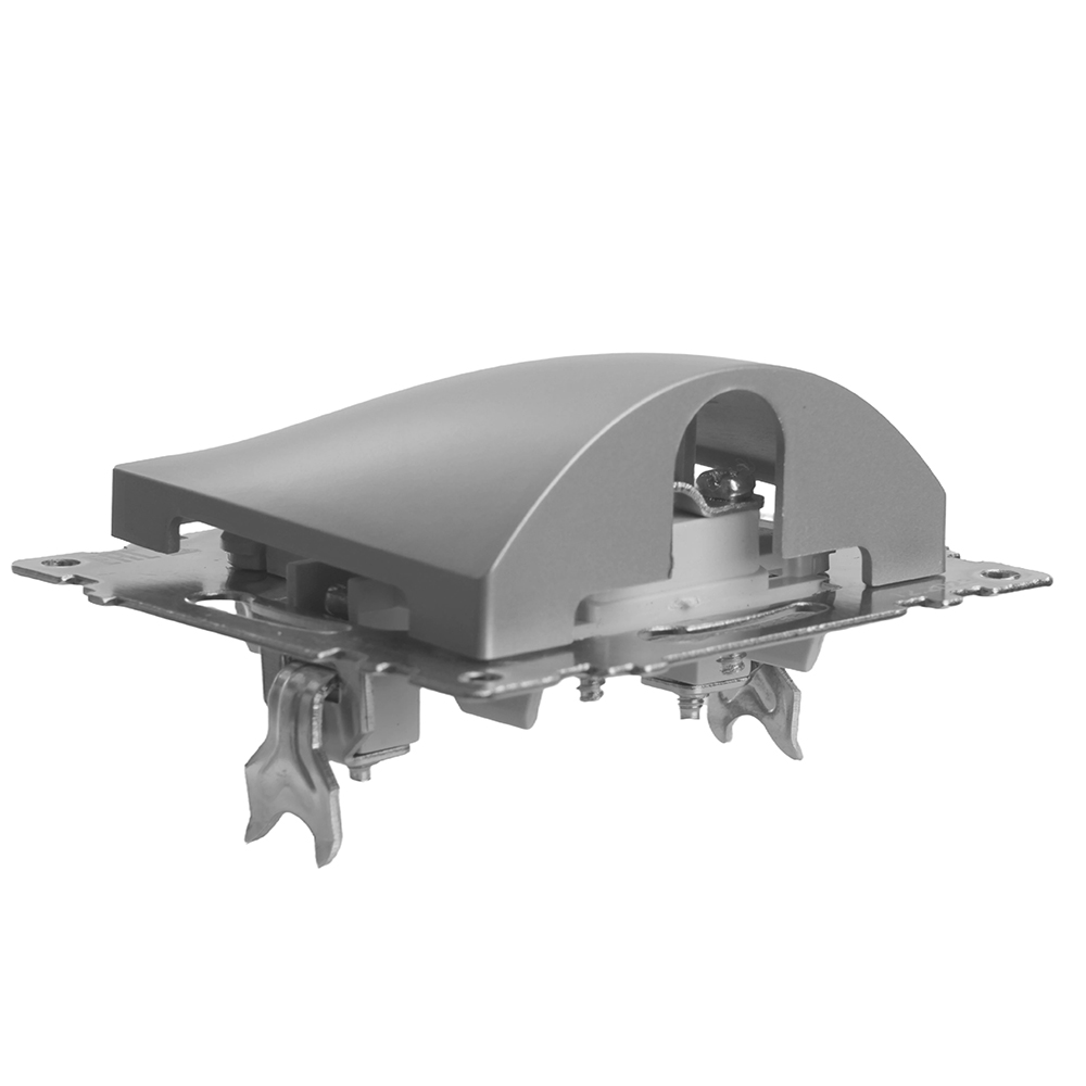 Кабельный вывод (механизм), STEKKER, серия Катрин, серебро, GLS00-7116-03