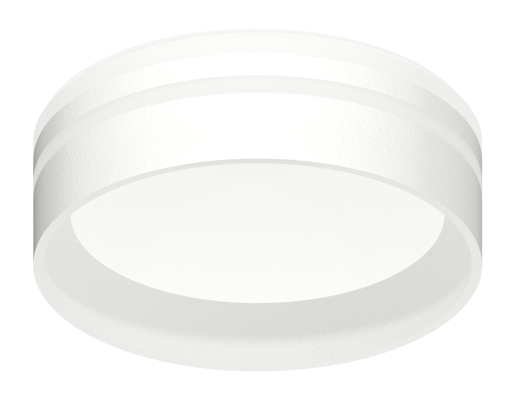 Насадка передняя для корпуса светильника Ambrella N8477 SWH/FR белый песок/белый матовый D85*H35mm Out30mm GX53