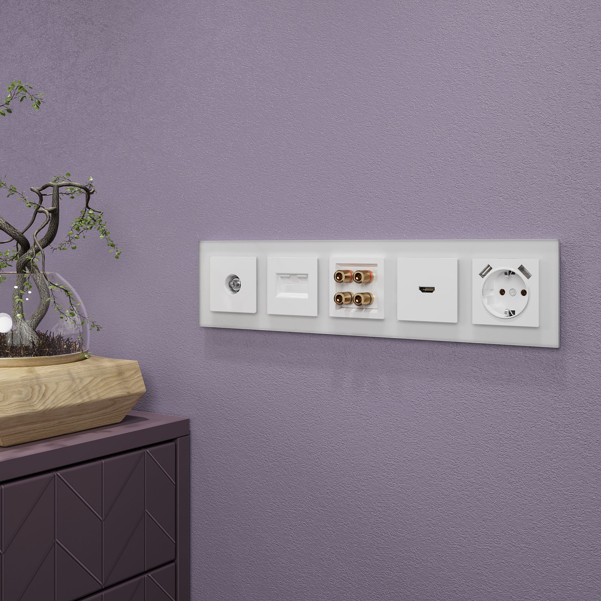 Рамка WERKEL Favorit на 5 постов (белый матовый) WL01-Frame-05 / W0051105 / a036581