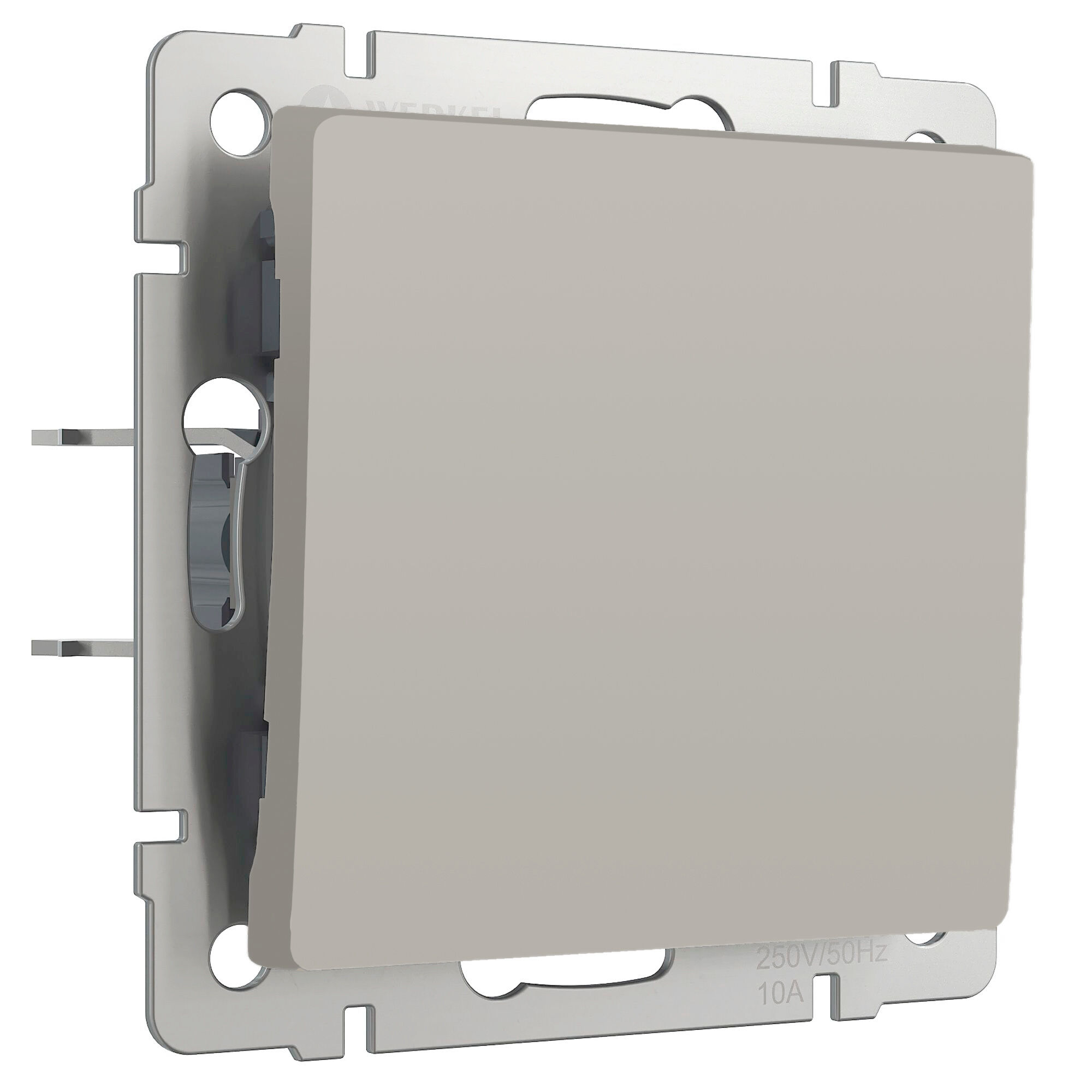 W1212004/ Выключатель одноклавишный проходной (дымчатый) W1212004