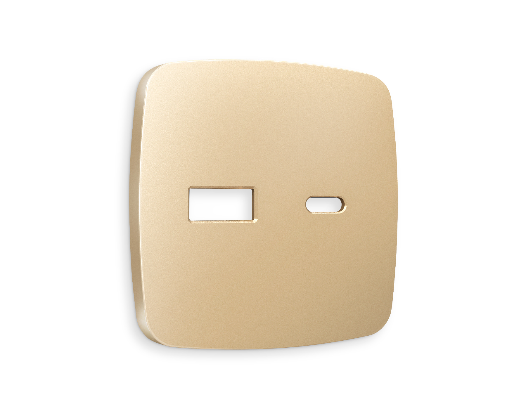 OP6110 Лицевая панель OMEGA (Шампань) для розетки 2USB тип A+C QUANT