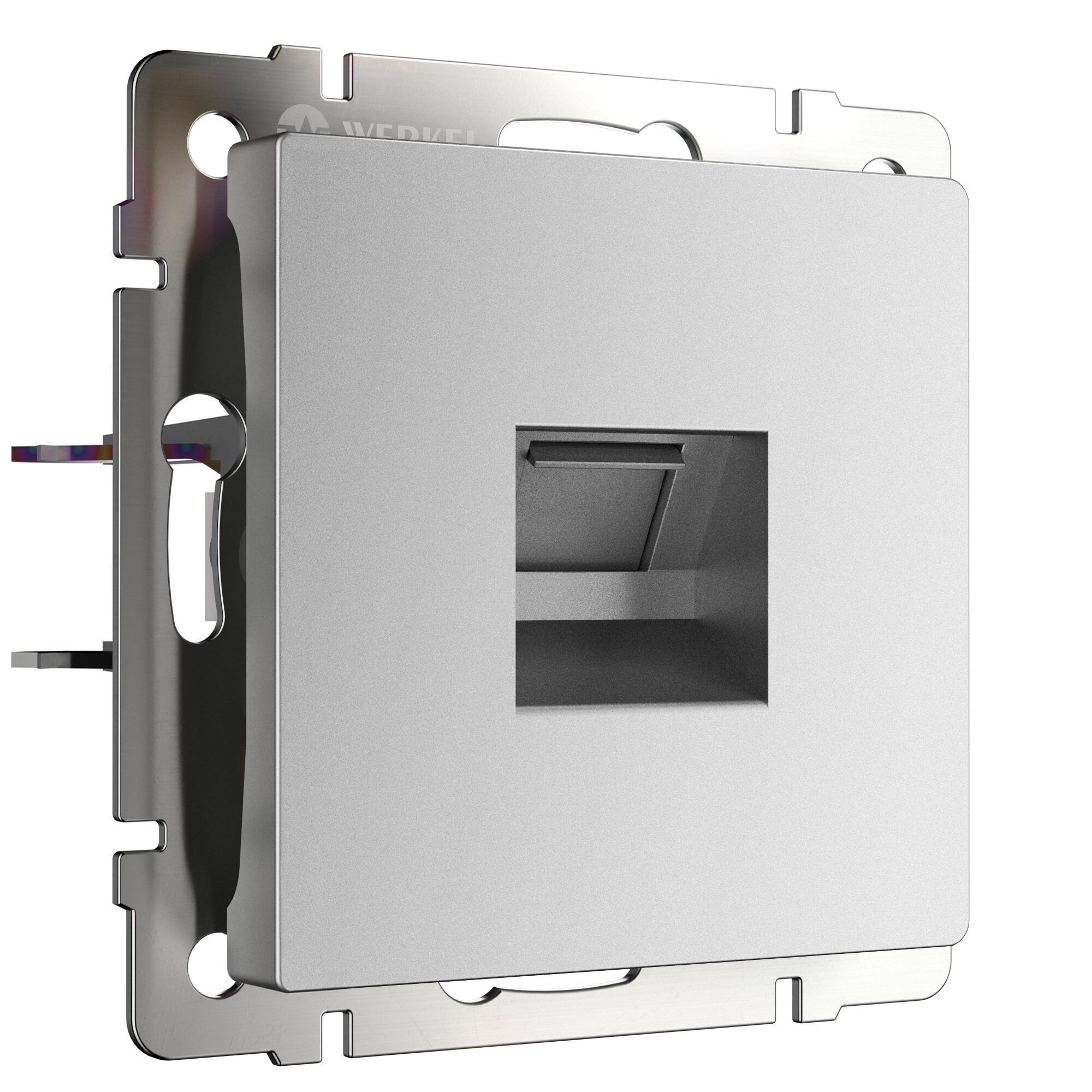 Розетка Ethernet RJ-45 Werkel (серебряный матовый) W1181065