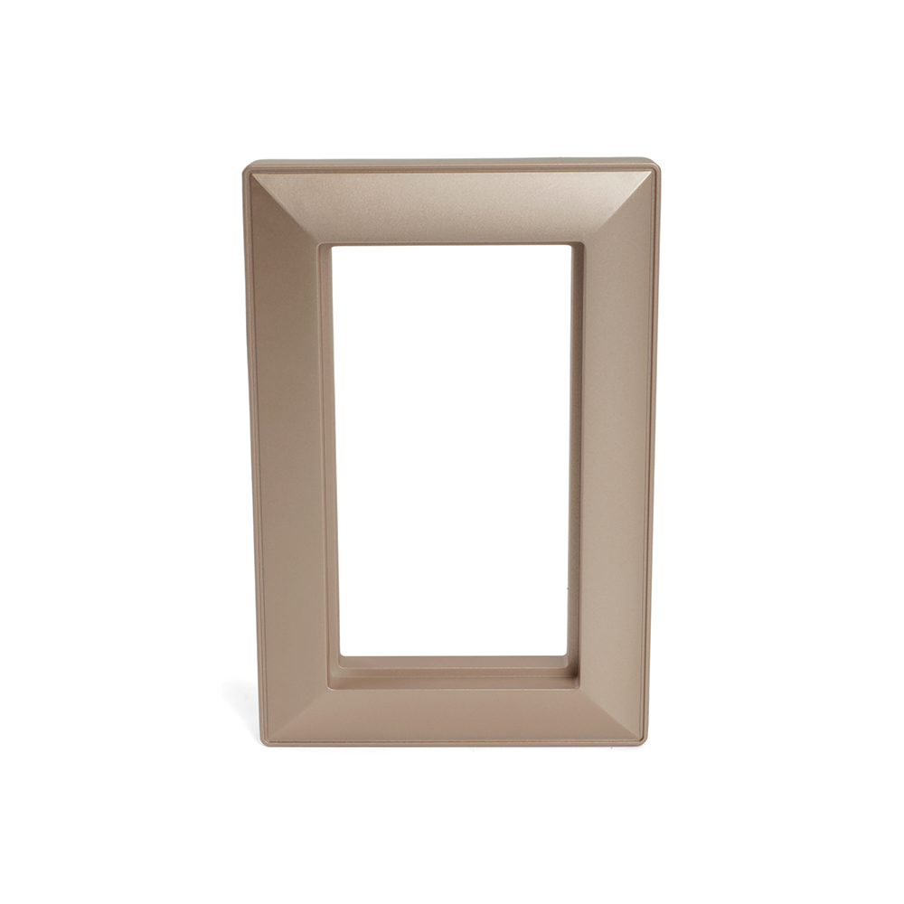 Рамка  2-местная (без перемычки),  пластик, STEKKER, PFR00-7012-02, серия Катрин, шампань