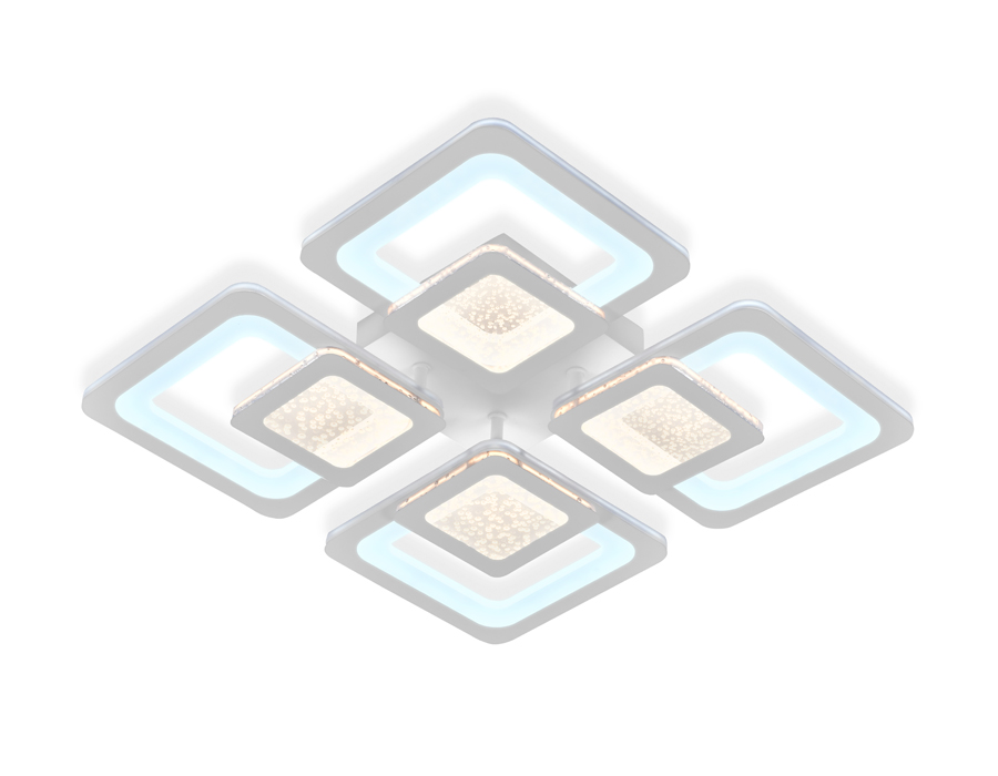 Потолочный светодиодный светильник Ambrella FA427/4 WH белый 176W (ПДУ РАДИО 2.4)