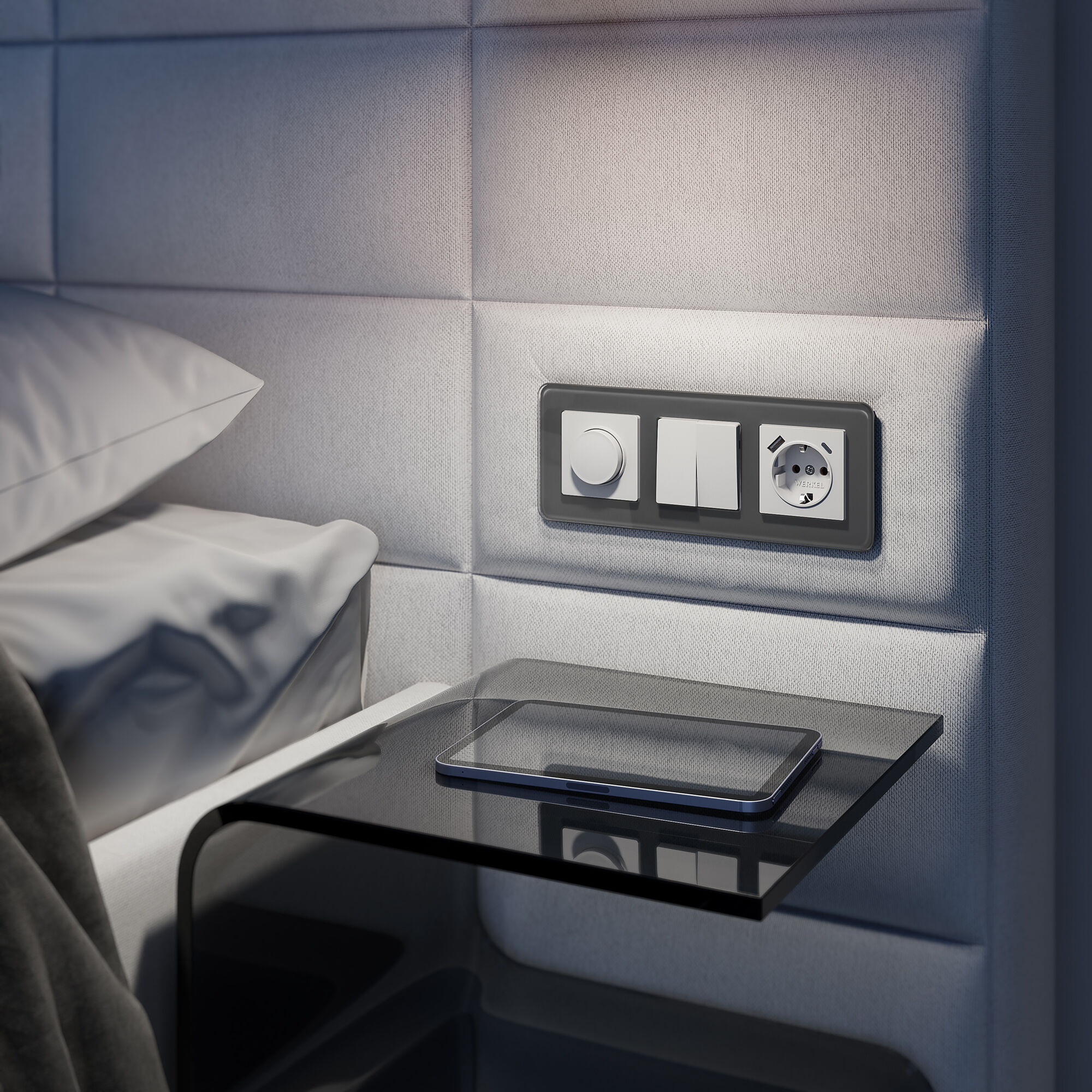 Диммер 600Вт WERKEL (белый) WL01-DM600 / W1142001 / a028836