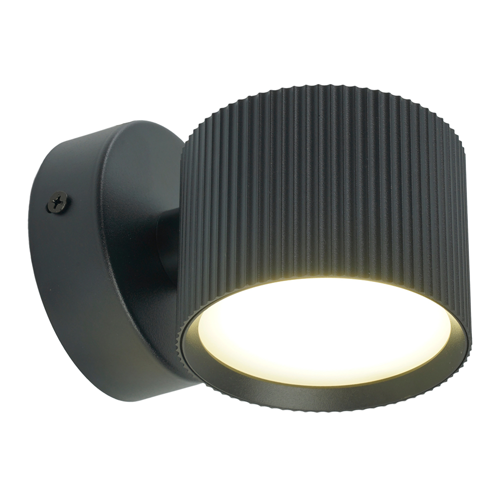 Светильник  настенный Feron HL4580 ARIA 12W, 230V,GX53, черный IP20