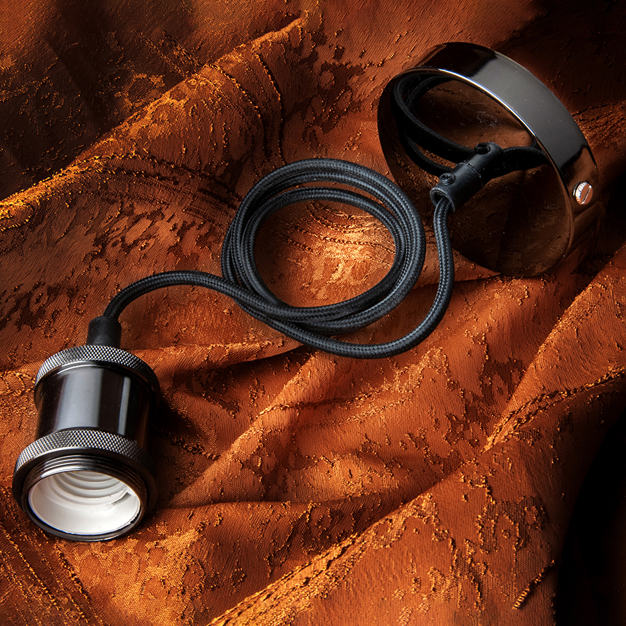 Подвес декоративный E27 (GLH-ME-E27-НИКЕЛЬ) General, 1м