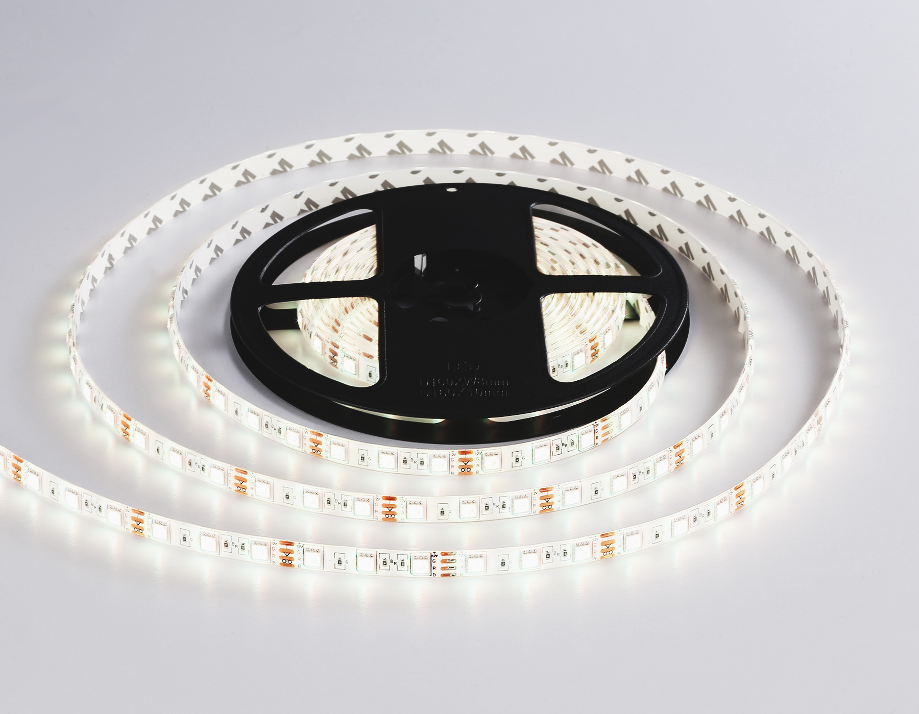 GS2502 5050 60Led/ 14.4W m/ 12V IP65 RGB/ 5000*10*2.87mm (4 конт.) комплект
