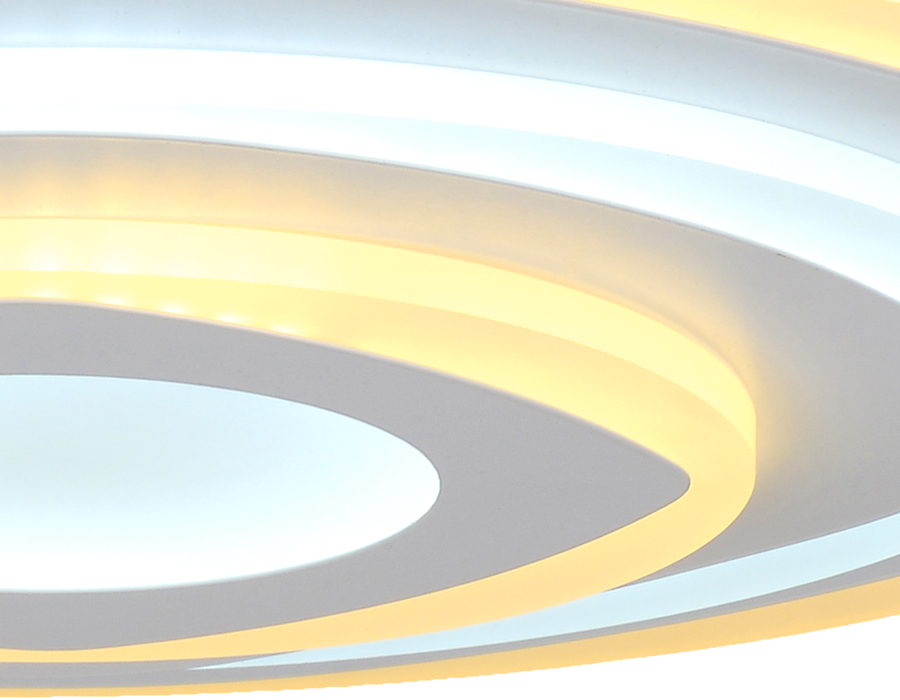 Потолочный светодиодный светильник с пультом Ambrella FA788 WH белый 92W D500*60 (ПДУ РАДИО 2.4)