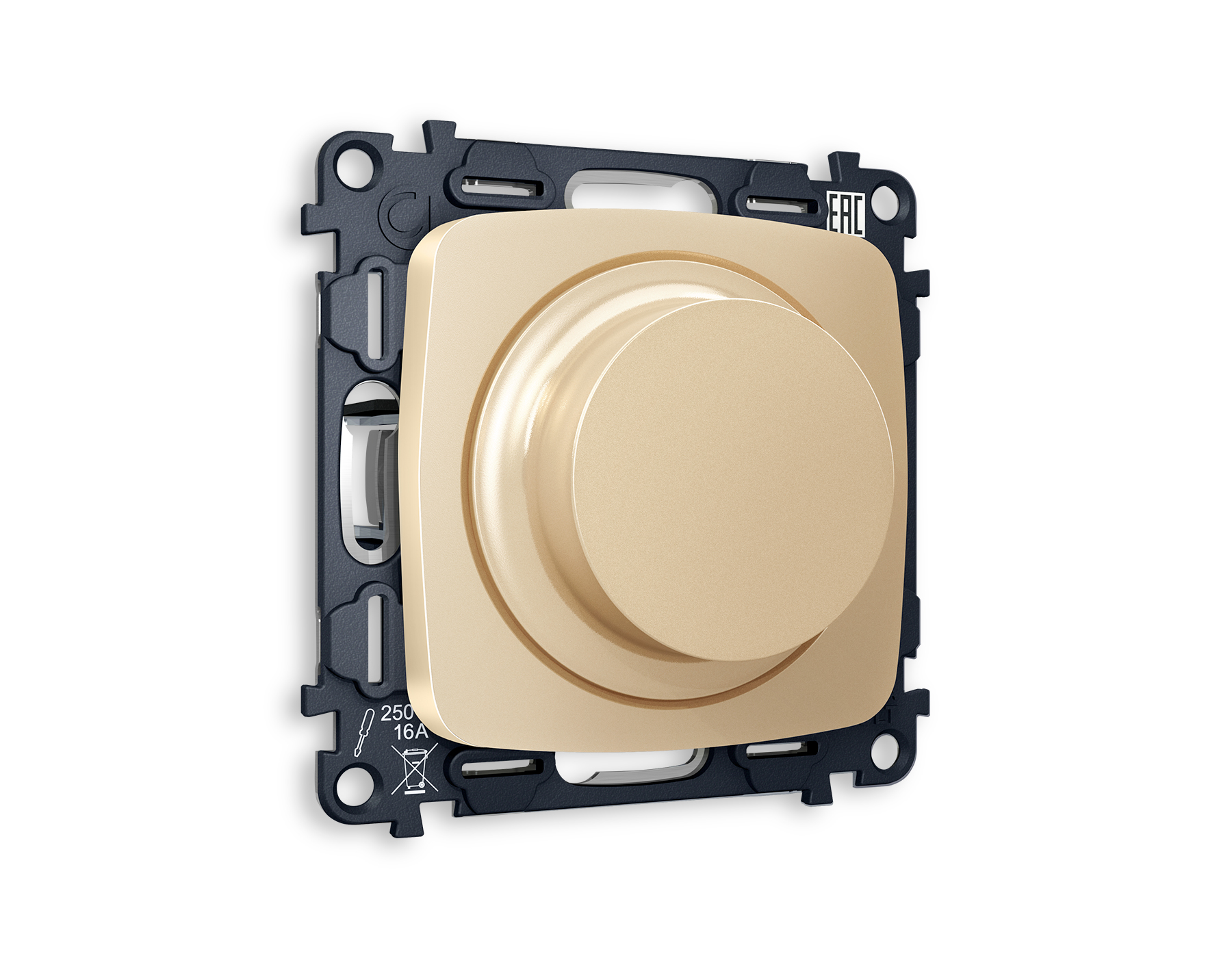 MO605510 Комплект механизма светорегулятора универсального OMEGA Шампань 25-600W/LED 5-300W QUANT (OP6055, VM136)