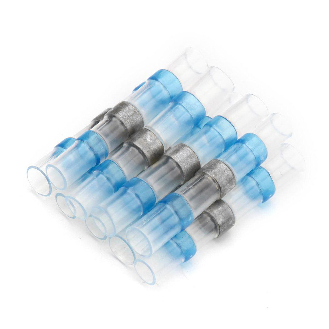 LD302-15-25 ГСИ термоусаживаемая с припоем 1,5-2,5 мм2 27A,  прозрачный/голубой