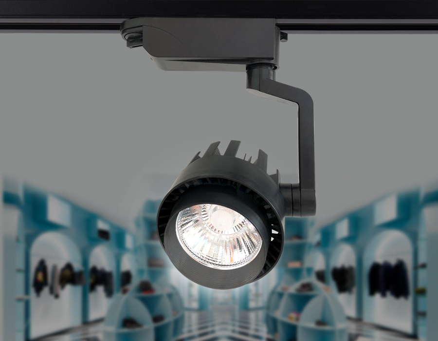 Трековый однофазный светодиодный светильник Ambrella GL6107 BK черный LED 10W 4200K 24°