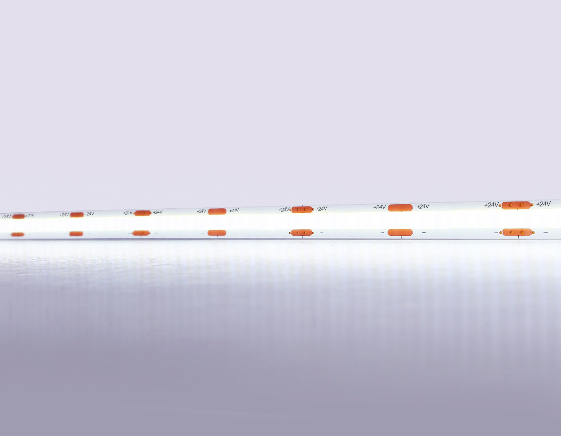 GS4653 COB 320Led/ 10W m/ 24V IP20 6500K/ 5000*8*1.54mm (2 конт.)