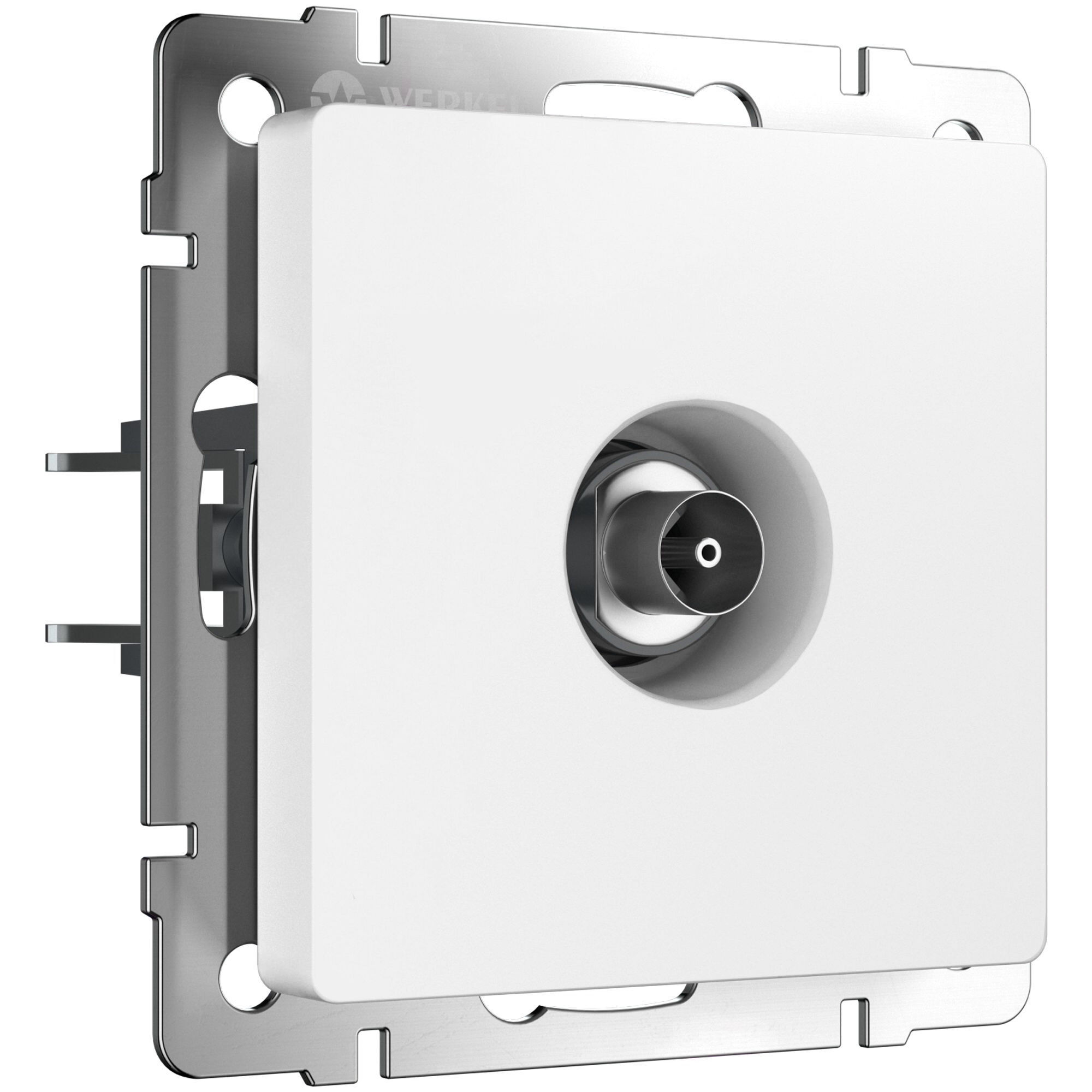 ТВ-розетка оконечная Werkel (белый матовый) W1183061