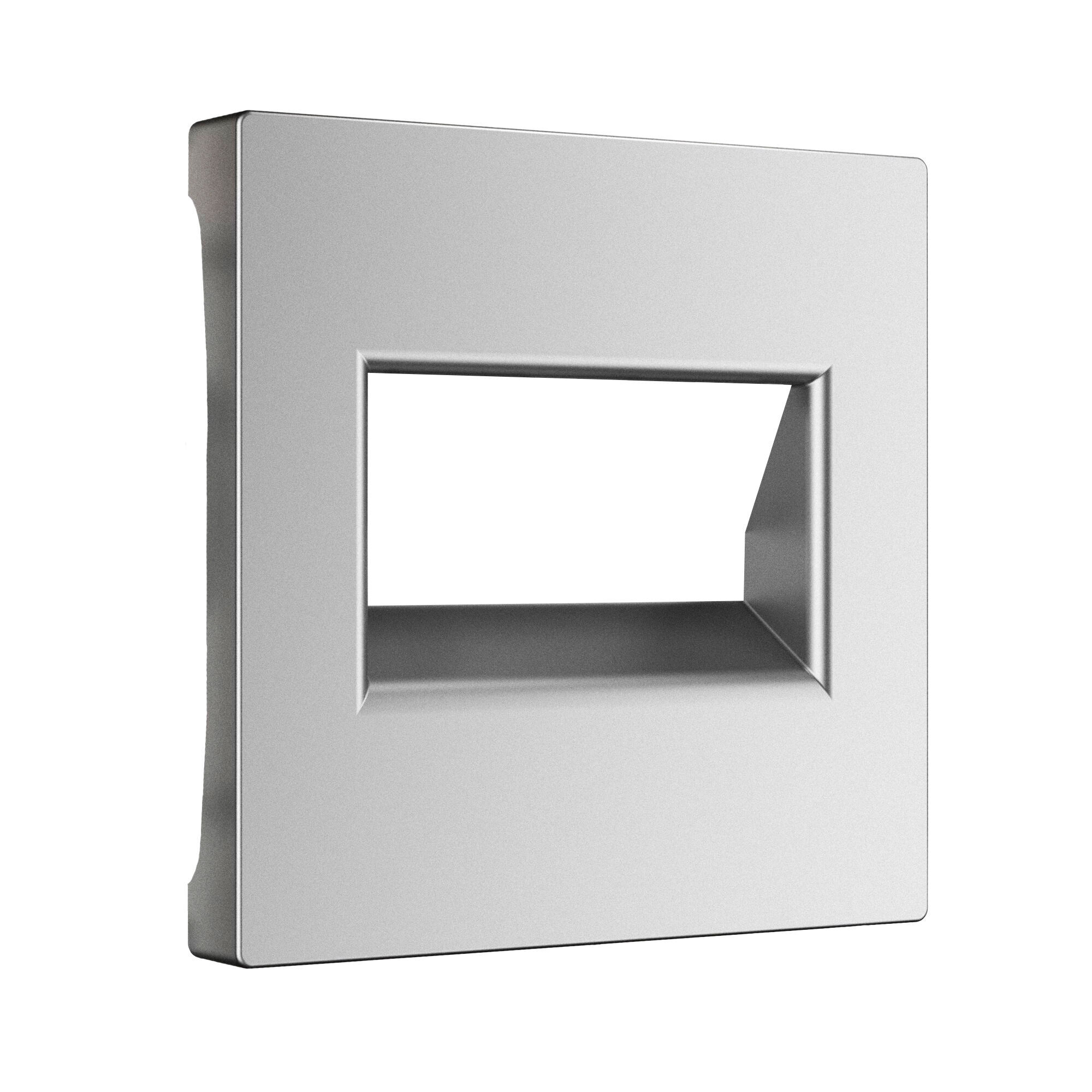 Накладка для двойной розетки Еthernet RJ-45 Werkel (серебряный матовый) W1191165