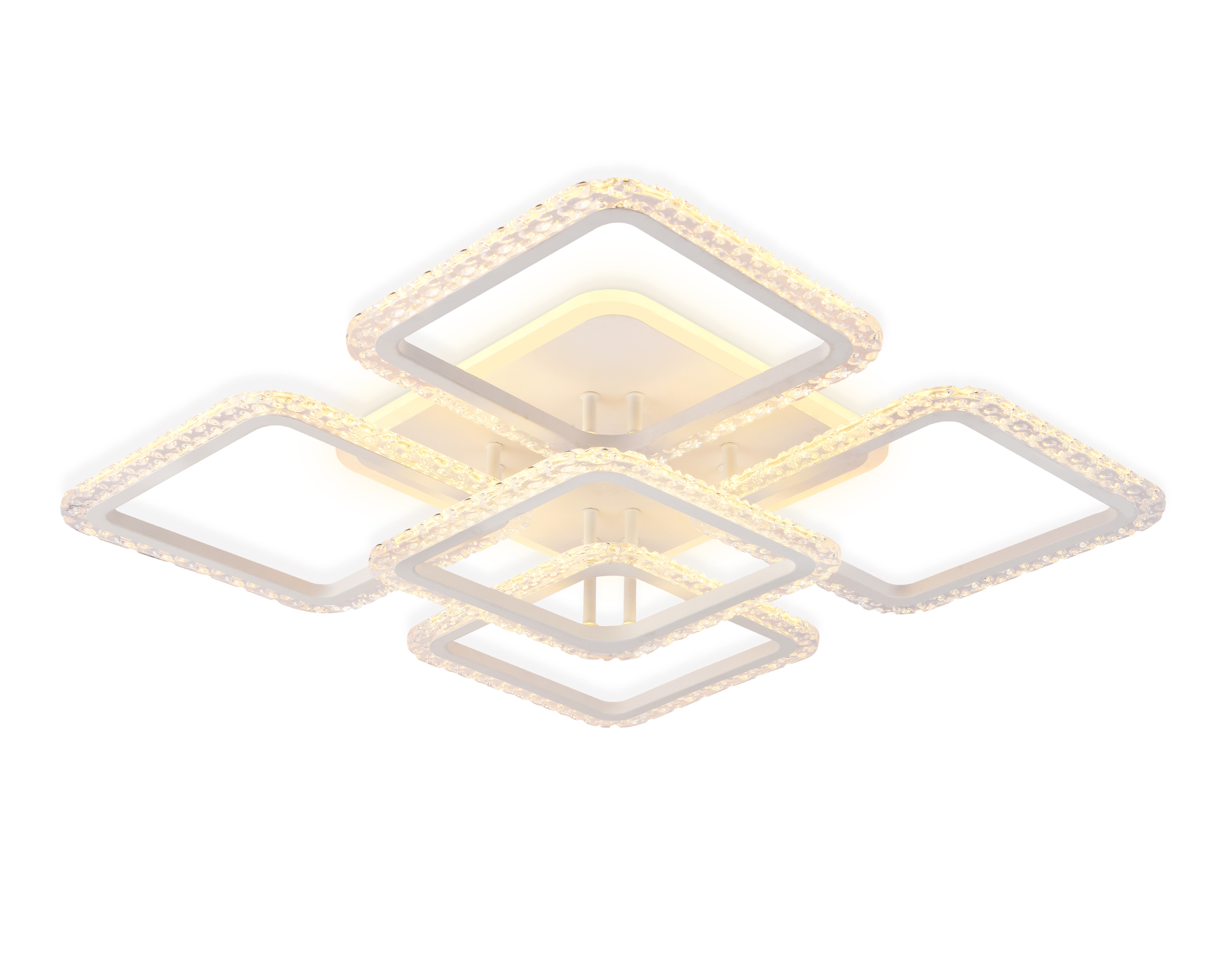 Потолочный светодиодный светильник с пультом Ambrella FA5301 WH белый 140W 770*770*130 (ПДУ РАДИО 2.4)