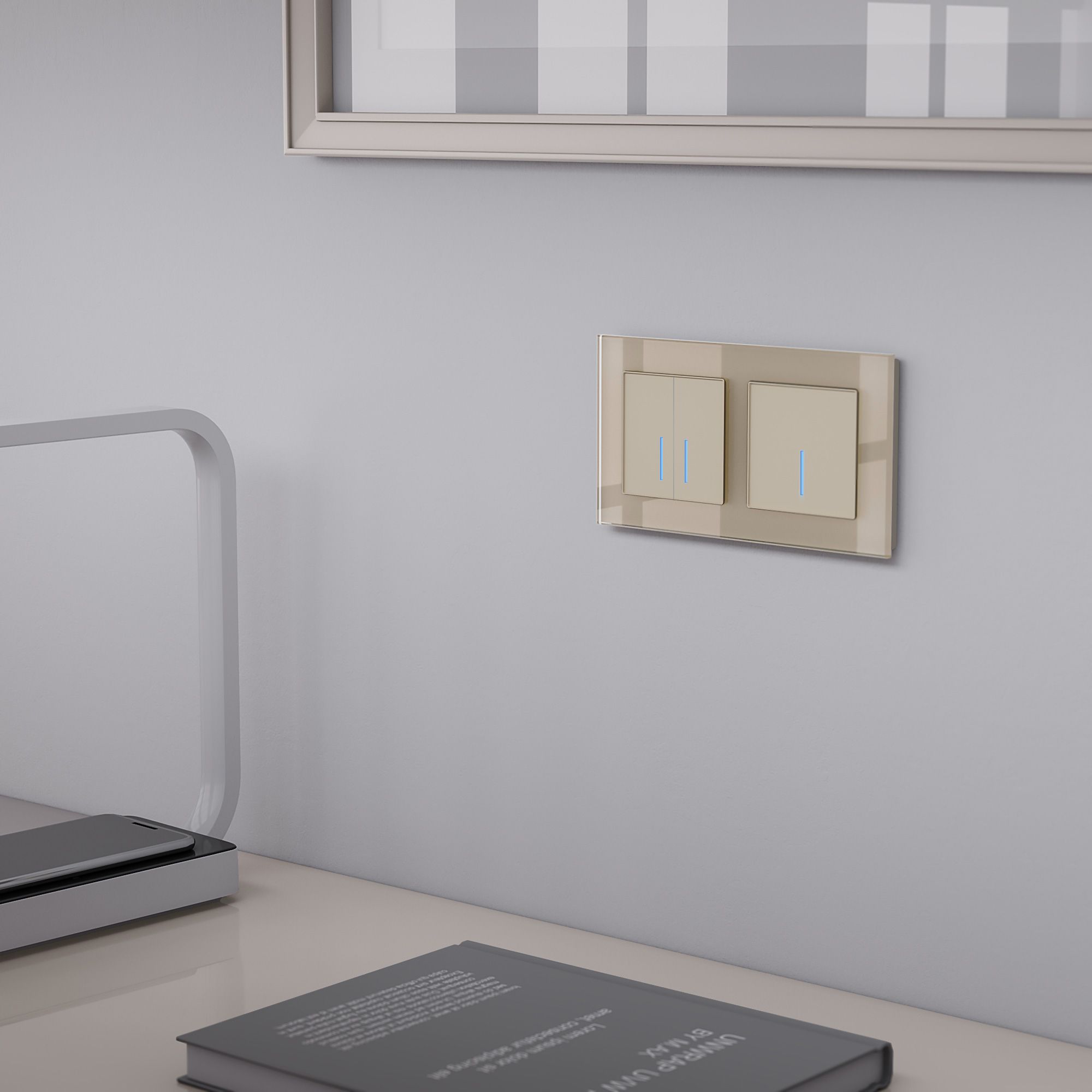 Рамка WERKEL Favorit на 2 поста (шампань) WL01-Frame-02 / W0021111 / a040871