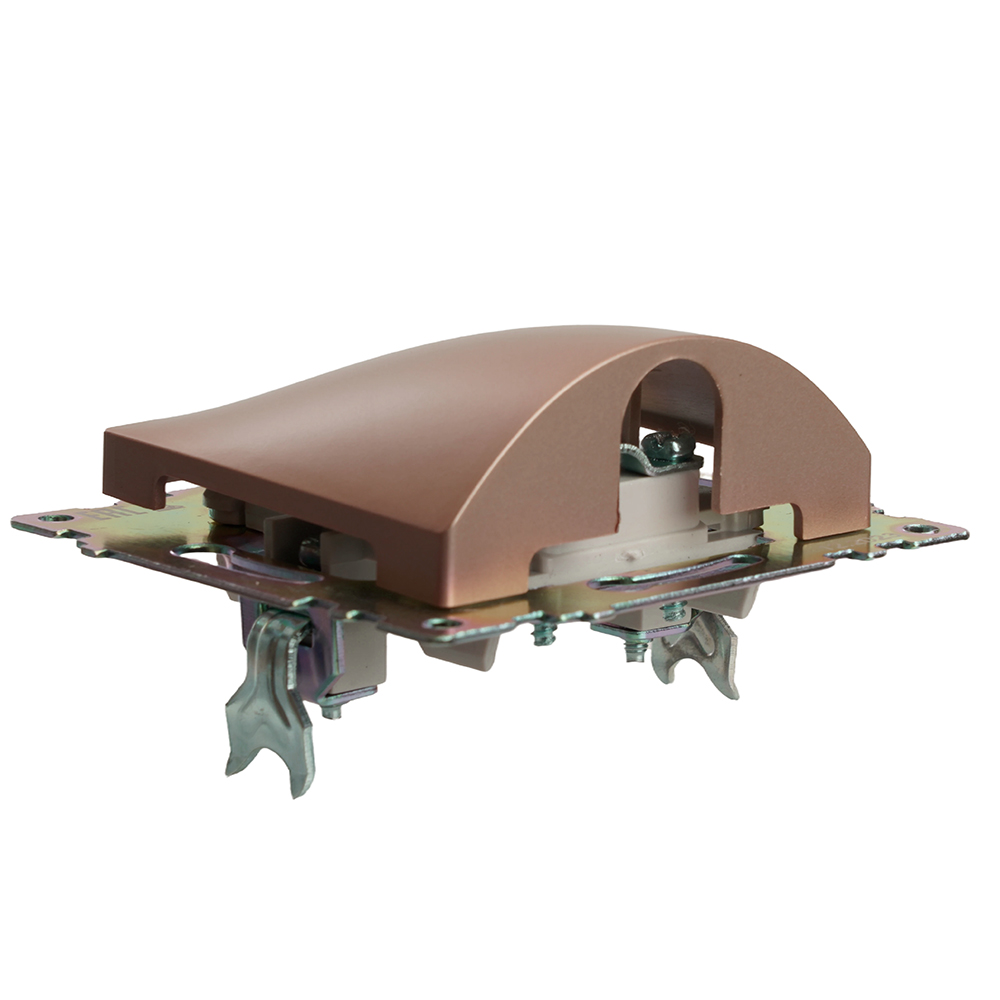 Кабельный вывод (механизм), STEKKER, серия Катрин, шампань, GLS00-7116-02