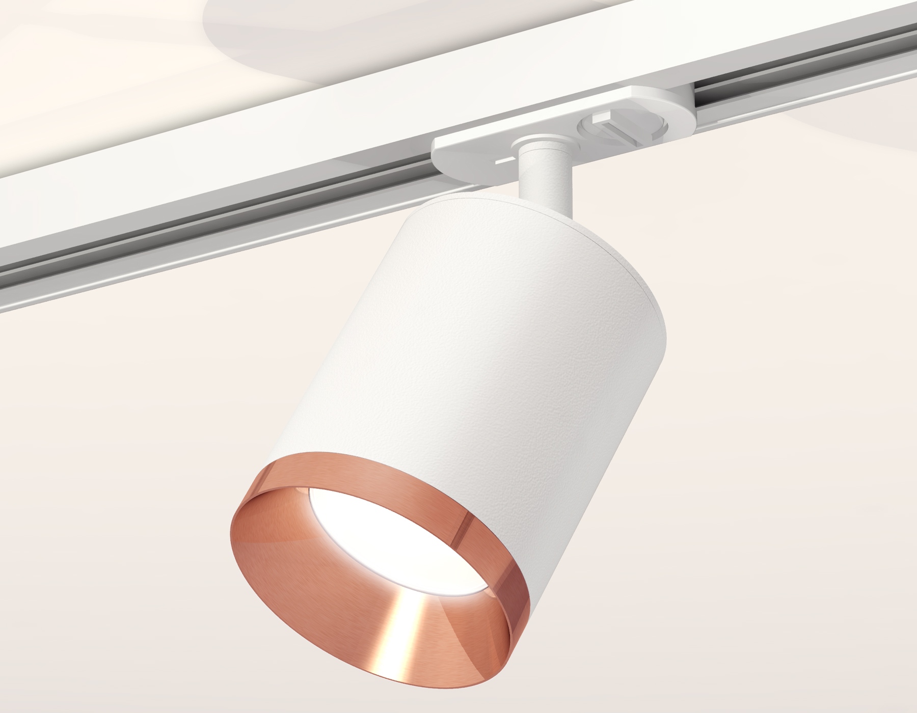 Трековый светильник XT7421005 SWH/PPG белый песок/золото розовое полированное MR16 GU5.3 (A2536, C7421, N7035)