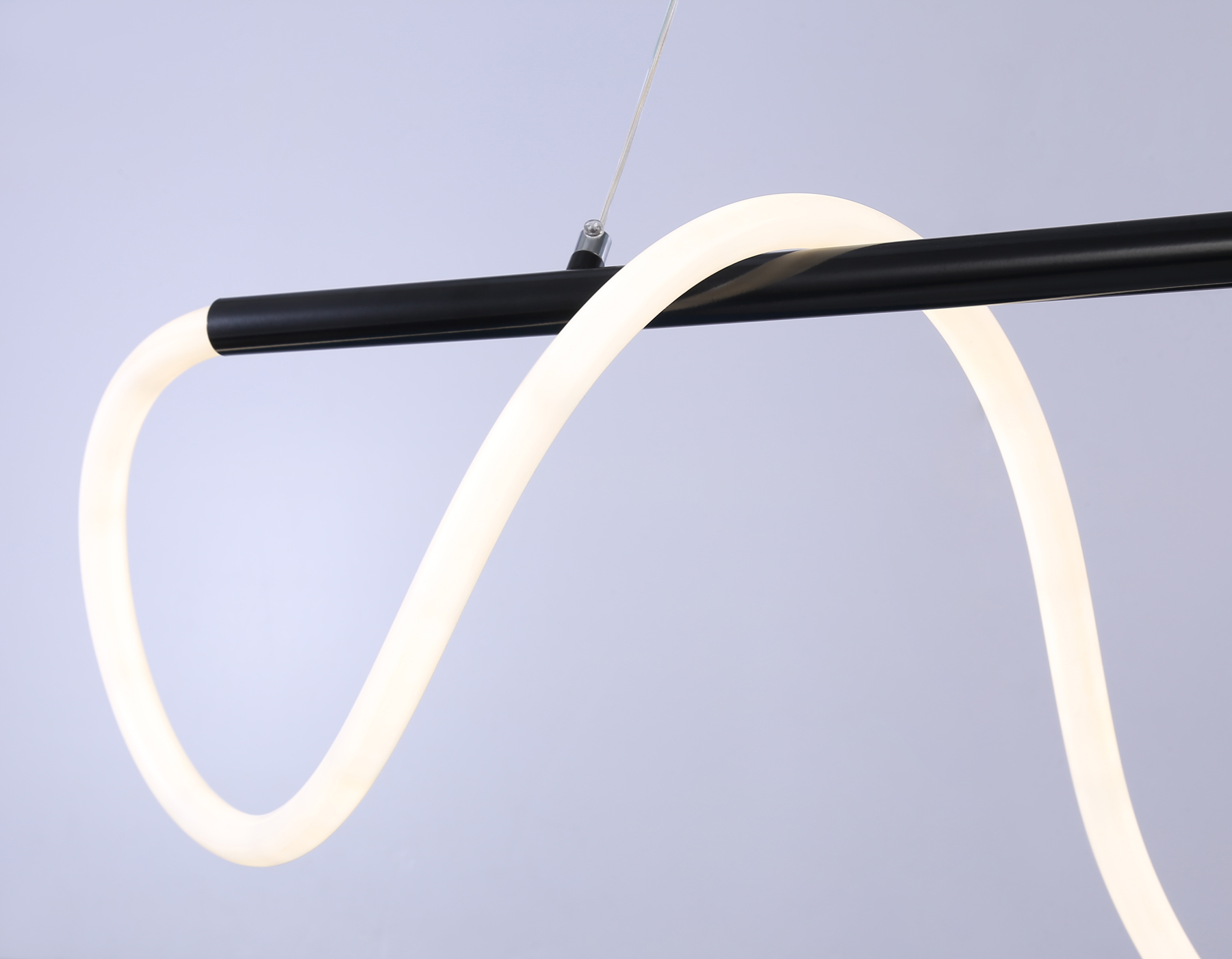 Подвесной светильник Ambrella FL10533 DCH черный хром 3000K/4200K/6400K 53W 1000*24*1200 (ПДУ РАДИО 2.4G)