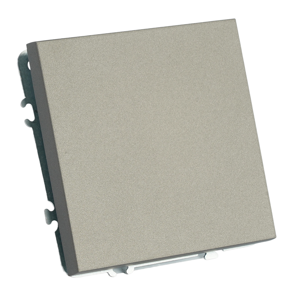 Переключатель 1-клавишный (механизм), STEKKER, 250В, 10A, серия Эмили, RSW10-5105-09, антрацит, soft touch