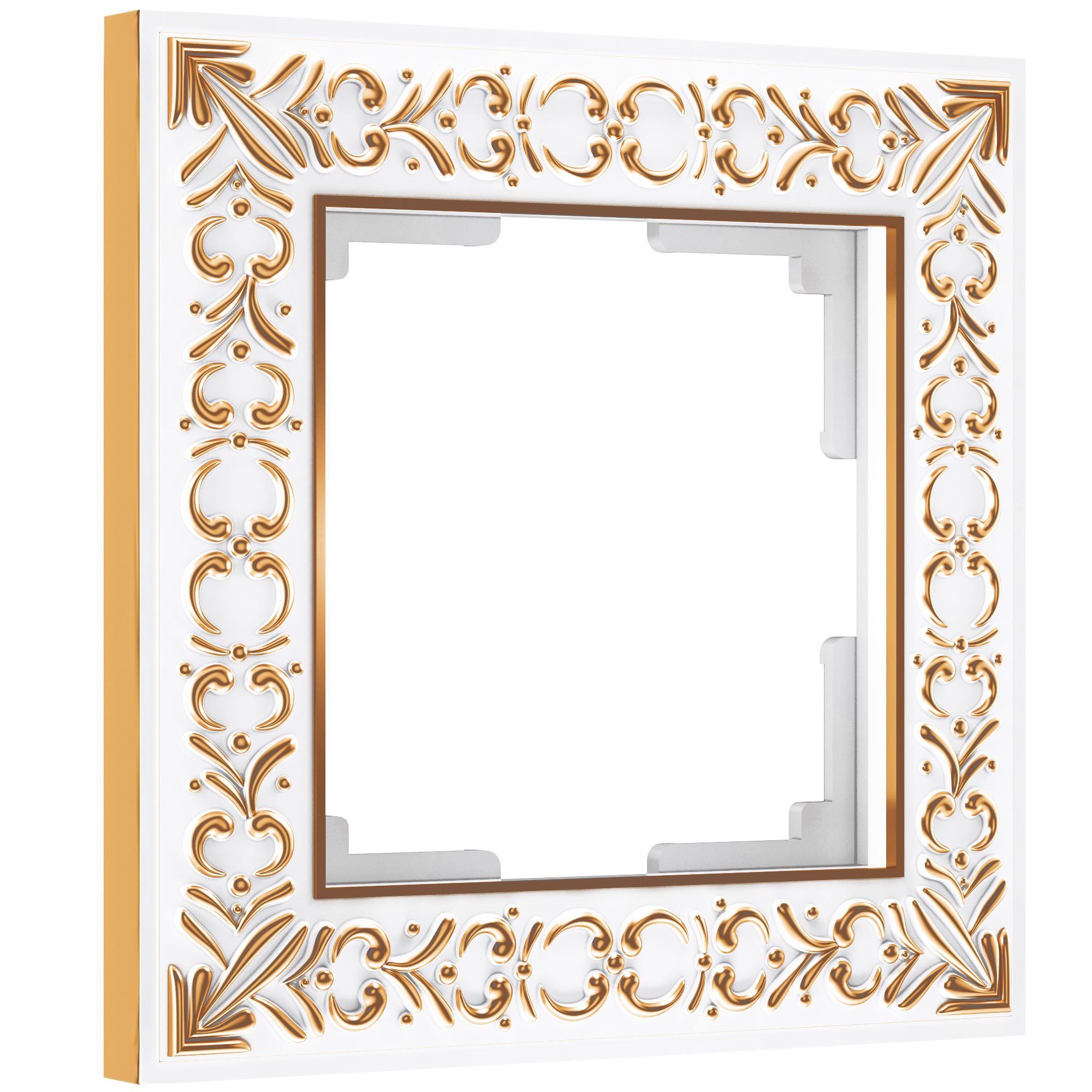 Рамка WERKEL Antik на 1 пост (белое золото) WL07-Frame-01 / W0011523 / a036748